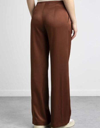 PATRIZIA PEPE-PANTALONE PALAZZO-PP8P0376A2HU CHOCO