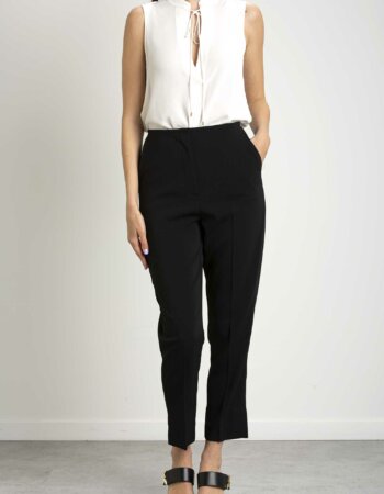 PATRIZIA PEPE-PANTALONE SIGARETTA "ESSENTIAL"-PP8P0491A6F5 NERO