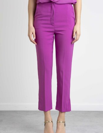 PATRIZIA PEPE-PANTALONE SIGARETTA "ESSENTIAL"-PP8P0491A6F5 PURPLE