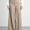 PATRIZIA PEPE-PANTALONE PALAZZO "ESSENTIAL"-PP8P0504A6F5 BEIGE