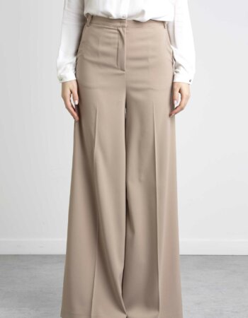 PATRIZIA PEPE-PANTALONE PALAZZO "ESSENTIAL"-PP8P0504A6F5 BEIGE