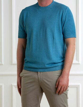 YOU GET IT-MAGLIA MM TU LAVATA-PRE1451570 AZZURRO