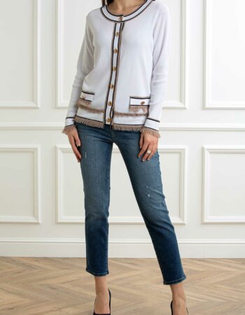 YOU GET IT-CARDIGAN CHANEL-PRE355031 BIANCO