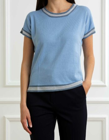 YOU GET IT-MAGLIA MM LUREX-PRE355220 BIANCOBLU