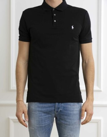 RALPH LAUREN-POLO SHORT SLEEVE-KNIT-RL541705P4 BLACK