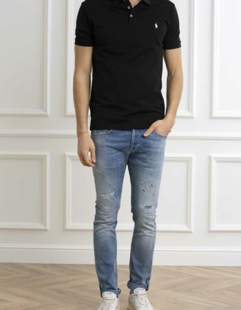 RALPH LAUREN-POLO SHORT SLEEVE-KNIT-RL541705P4 BLACK