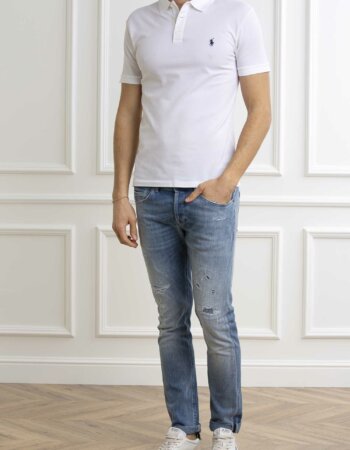 RALPH LAUREN-POLO SHORT SLEEVE-KNIT-RL541705P4 WHITE