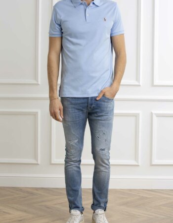 RALPH LAUREN-POLO INTERLOCK-RL713130P4 OFFICEBLUE