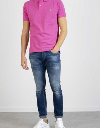 RALPH LAUREN-POLO SLIM FIT STRETCH MESH-RL795080P2 PINK