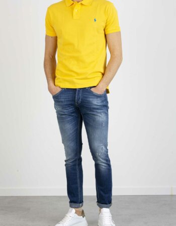 RALPH LAUREN-POLO SLIM FIT STRETCH MESH-RL795080P2 YELLOW