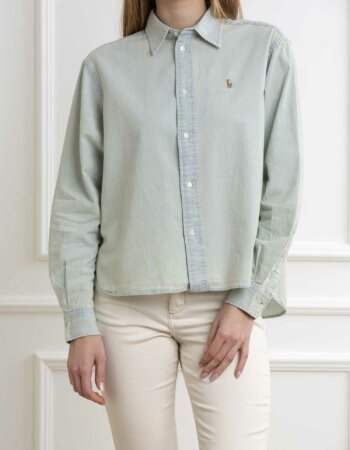 RALPH LAUREN-CAMICIA CHAMBRAY-RL891420P4 CHAMBRAY