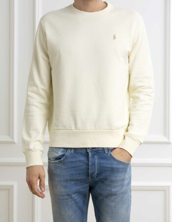 RALPH LAUREN-FELPA GIROCOLLO-RL916689 CREAM