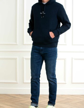 RALPH LAUREN-FELPA UOMO CON CAPPUCCIO-RL936586 NAVY