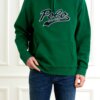 RALPH LAUREN-FELPA CON CAPPUCCIO CON SCRITTA-RL964476 GREEN