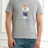RALPH LAUREN-T-SHIRT M/M CON ORSETTO-RL973137 GRIGIO