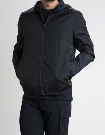 RRD-GIUBBINO FELPA HYPER HOOD ZIP-RRD23106 BLUEBLACK