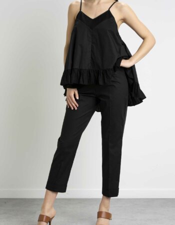 SEMICOUTURE-TOP VERONICA-SEMY3SK01 NERO