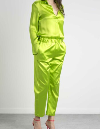 SEMICOUTURE-PANTALONE BUDDY-SEMY3SQ07 CLORO