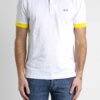 SUN68-POLO 3 COLOR WAY-SNA33114 BIANCO