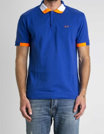 SUN68-POLO FLUO MULTICOLOR-SNA33123 ROYAL