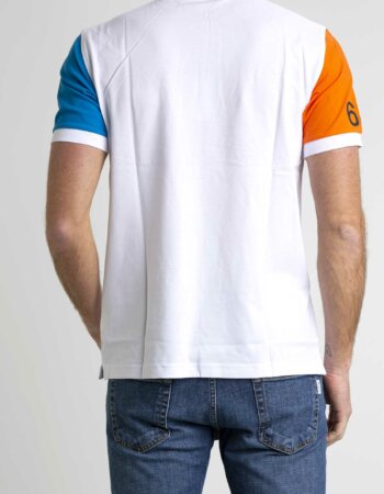 SUN68-POLO FLUO COLLECTION-SNA33125 BIANCO