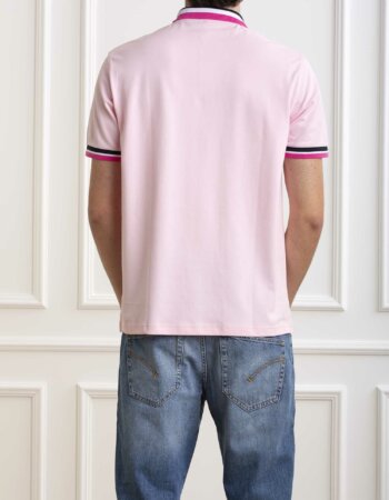 SUN68-POLO COLLAR MULTISTRIPES-SNA34117 CICLAMINO