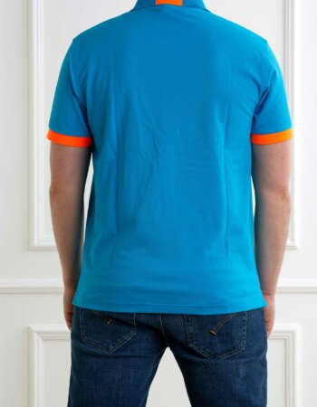 SUN68-POLO LOGO FLUO S/S-SNA35122 OTTANIO