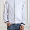 SUN68-FELPA FULL ZIP HERITAGE-SNF34111 BIANCO
