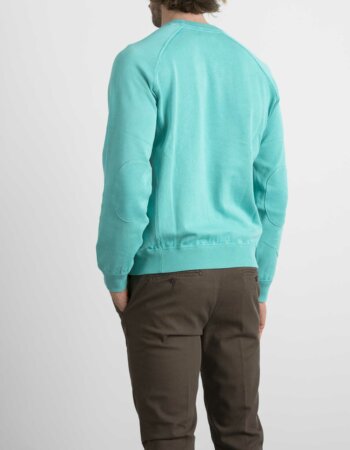 SUN68-MAGLIA ROUND NICK COLD-SNK31117 ACQUA