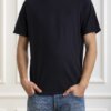 SUN68-T-SHIRT ROUND BOTTOM-SNT34118 NAVY