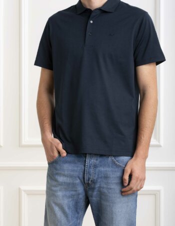 SUN68-T-SHIRT POLO-SNT34130 NAVY