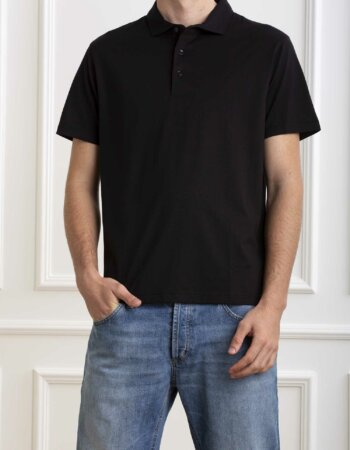 SUN68-T-SHIRT POLO-SNT34130 NERO