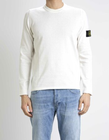 STONE ISLAND-MAGLIA-ST5532B9 WHITE
