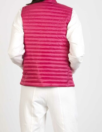SAVE THE DUCK-GILET CON SPACCHETTO-SVD87030WIRIS PINK