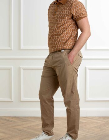 WHITE SAND-PANTALONE POPALINE STRECH LEGGERO-WH25SU6617 BEIGE