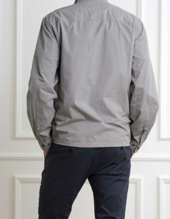 WOOLRICH-GABARDINE OVERSHIRT-WLWOOS0113MRUT3665 GREY