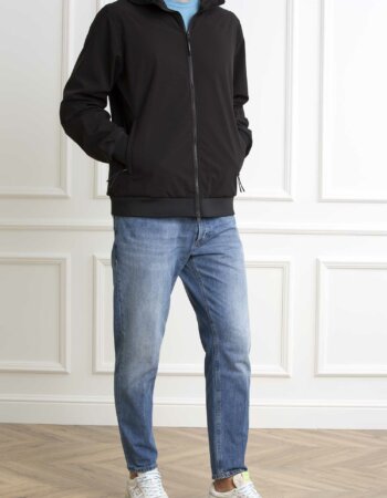 WOOLRICH-FELPA SOFT SHELL FULL ZIP-WLWOSW0223MRUT3678 BLACK