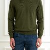 WOOLRICH-MAGLIA LOGO COTTON-WWCFWOKN0331MRUF0787 GREEN