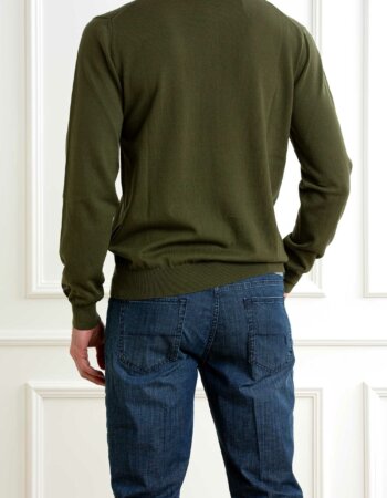 WOOLRICH-MAGLIA LOGO COTTON-WWCFWOKN0331MRUF0787 GREEN