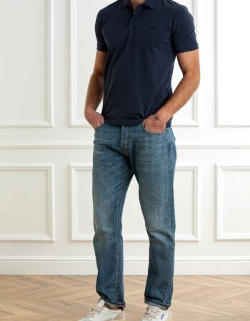 WOOLRICH-POLO MACKINACK-WWCFWOPO0065MRUT1483 BLUE